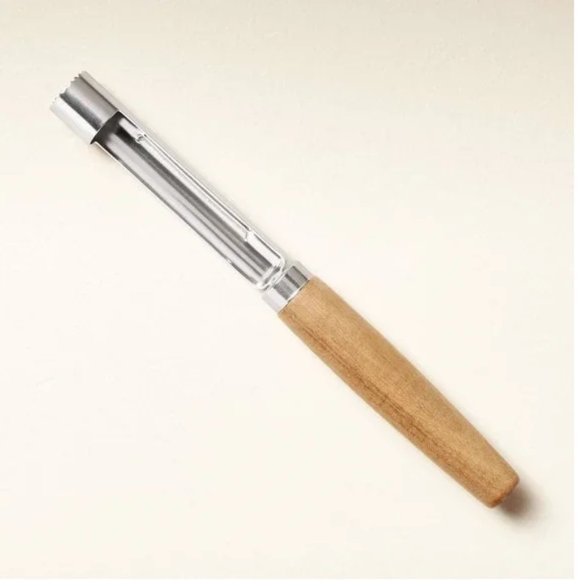 HEARTH HAND Magnolia Apple Corer Wood Handle Stainless Steel Blade - Picture 1 of 4